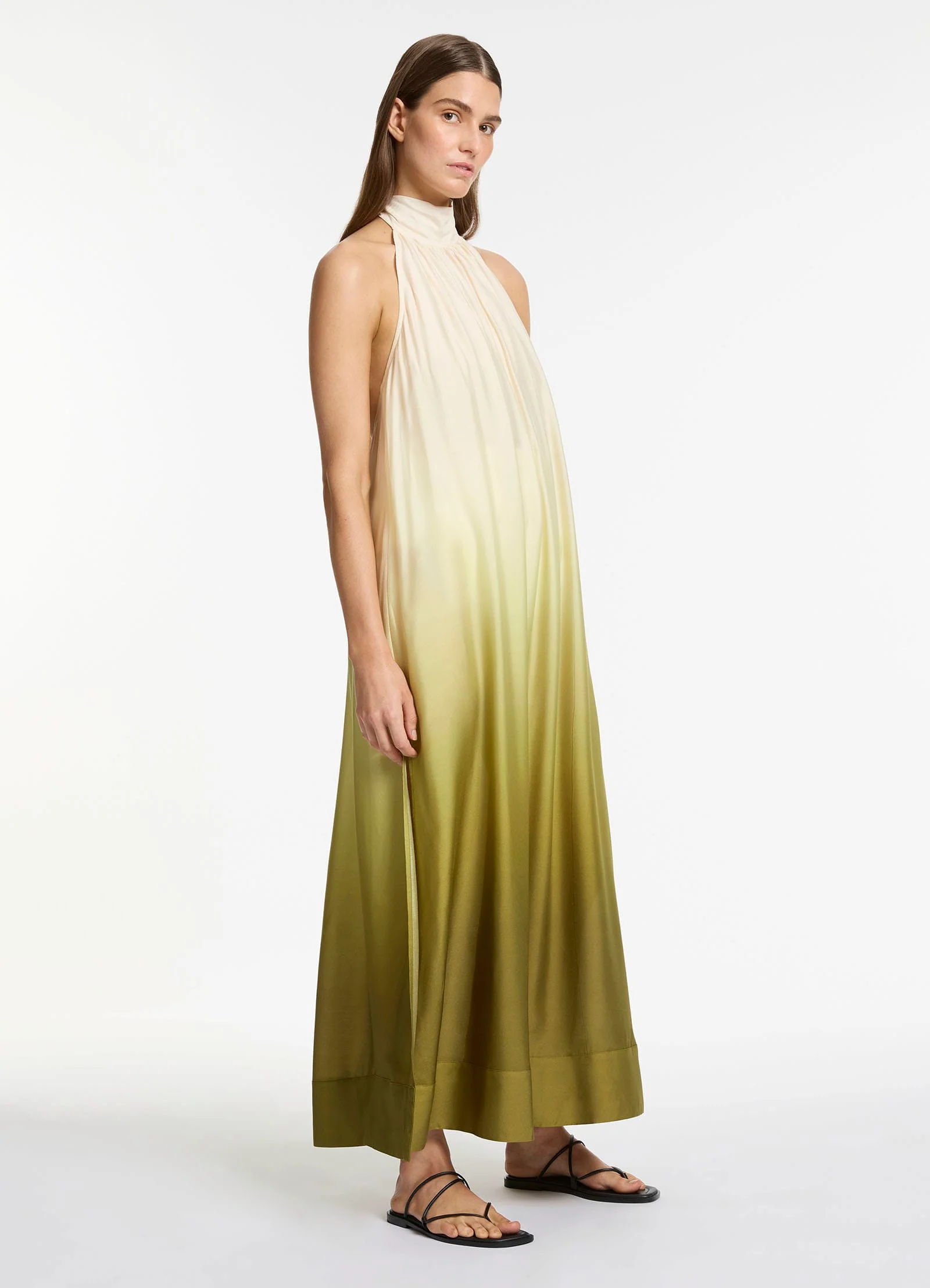 Acacia Haze Halter Maxi Dress - Eucalyptus - Image 4