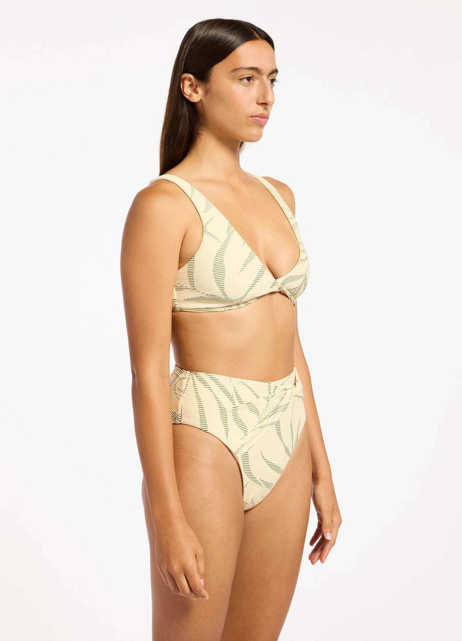 Botanic Lines Triangle Bikini Top - Image 4