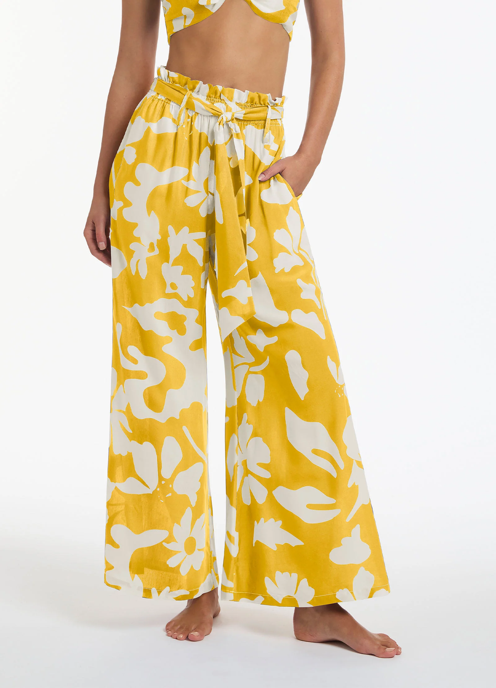 Emporio Flowing Pants - Marigold - Image 3