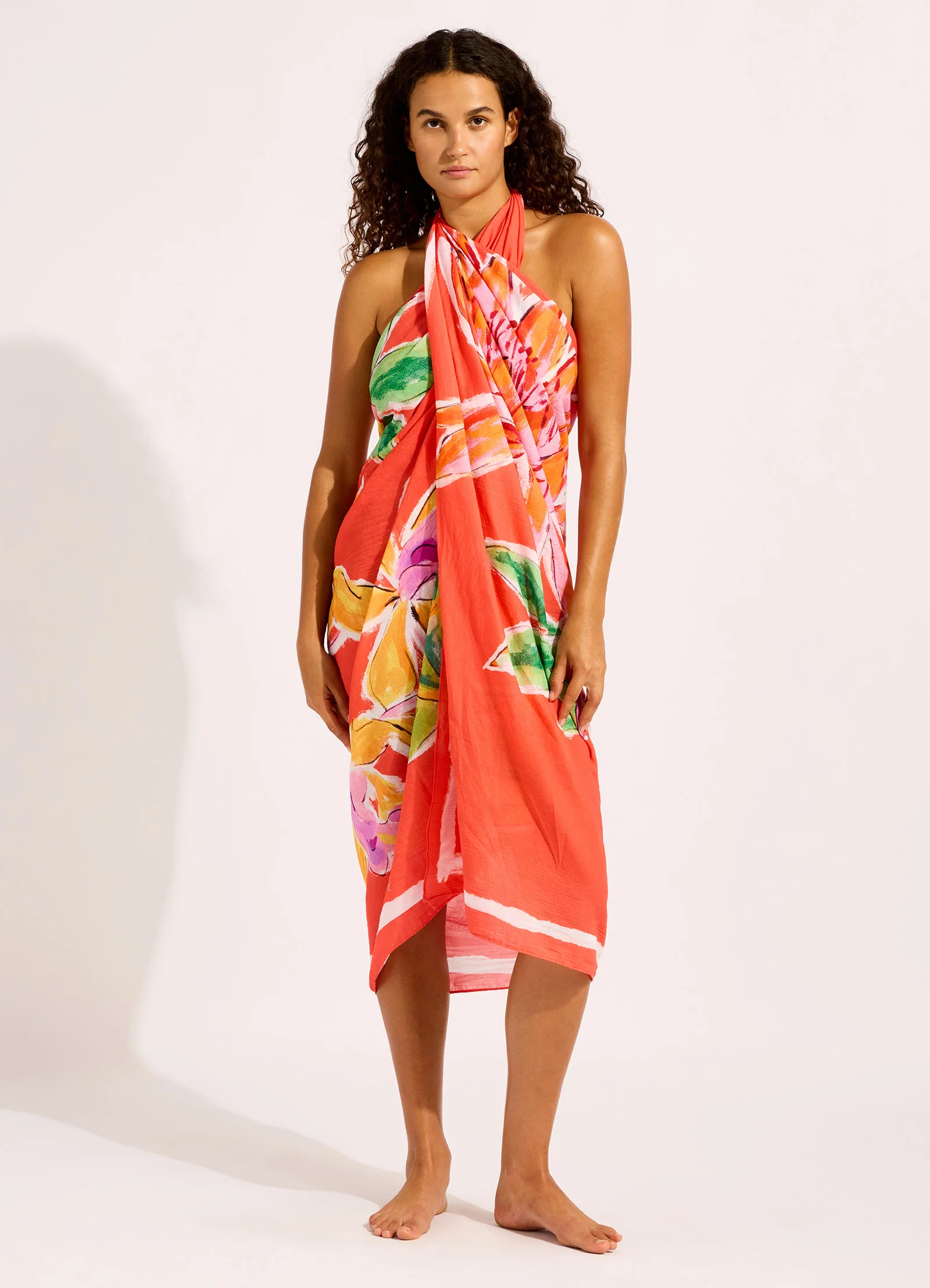 Hothouse Flowers Floral Sarong - Image 5