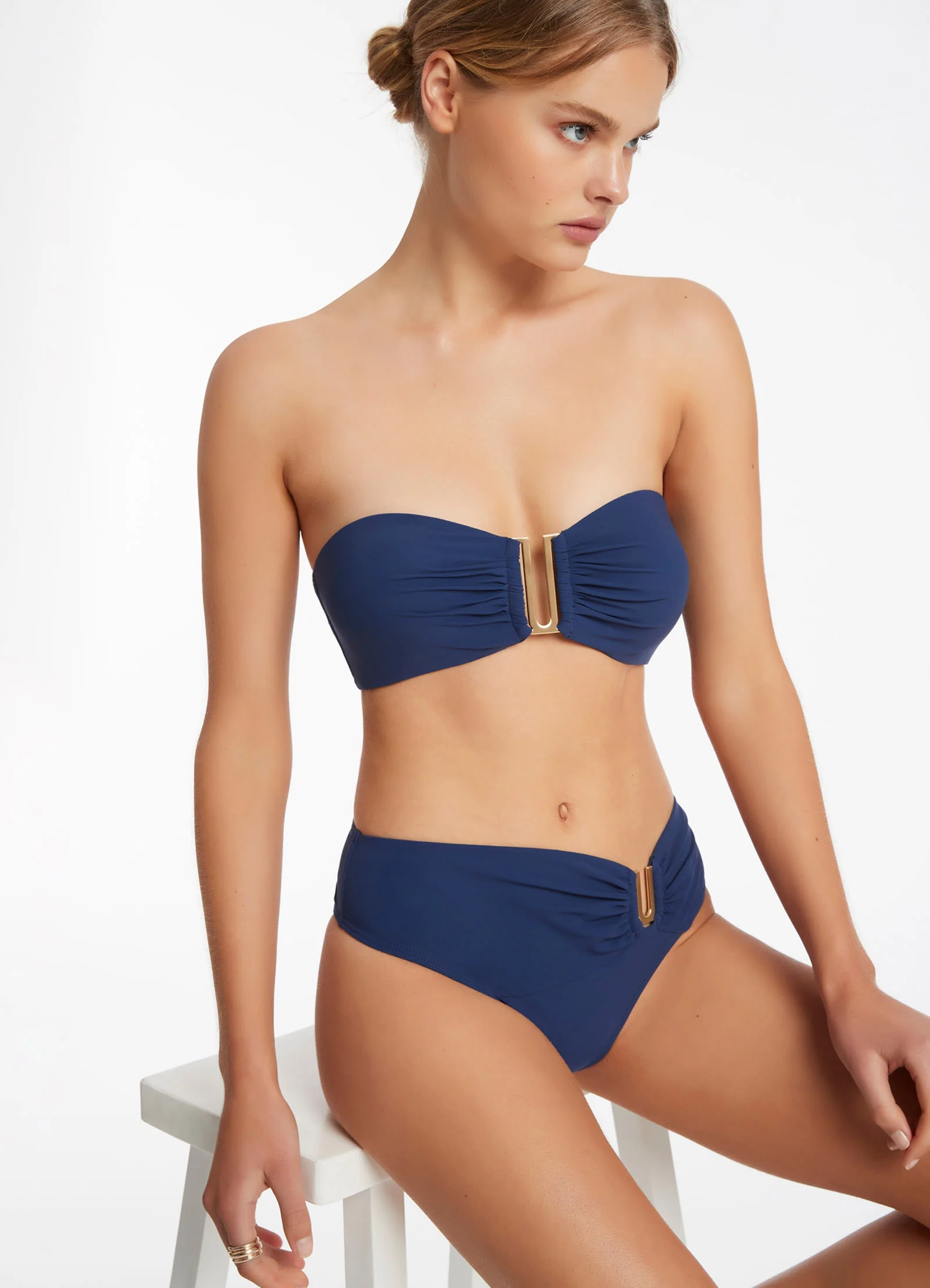 Jetset Bandeau Bikini Top - Pacific Blue - Image 2