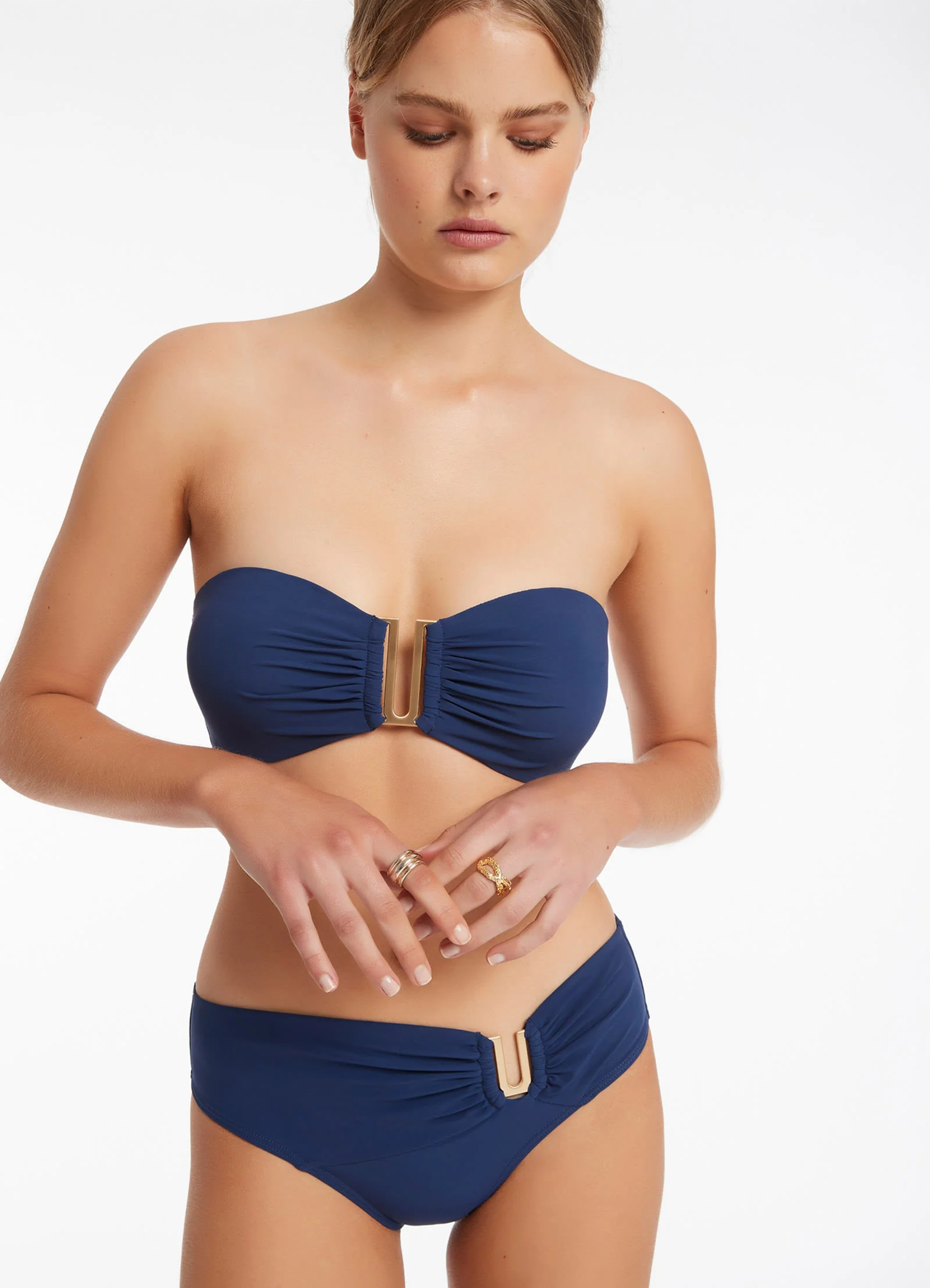 Jetset Bandeau Bikini Top - Pacific Blue - Image 3