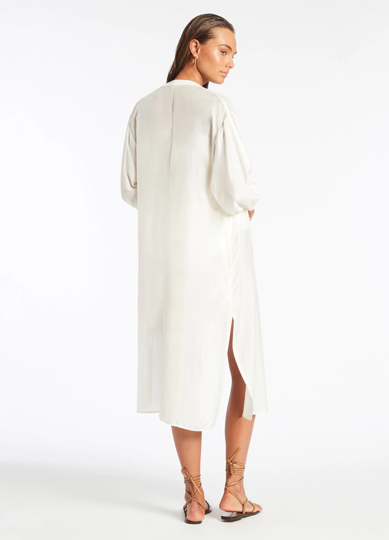 Jetset Shirt Dress - Cream - Image 3