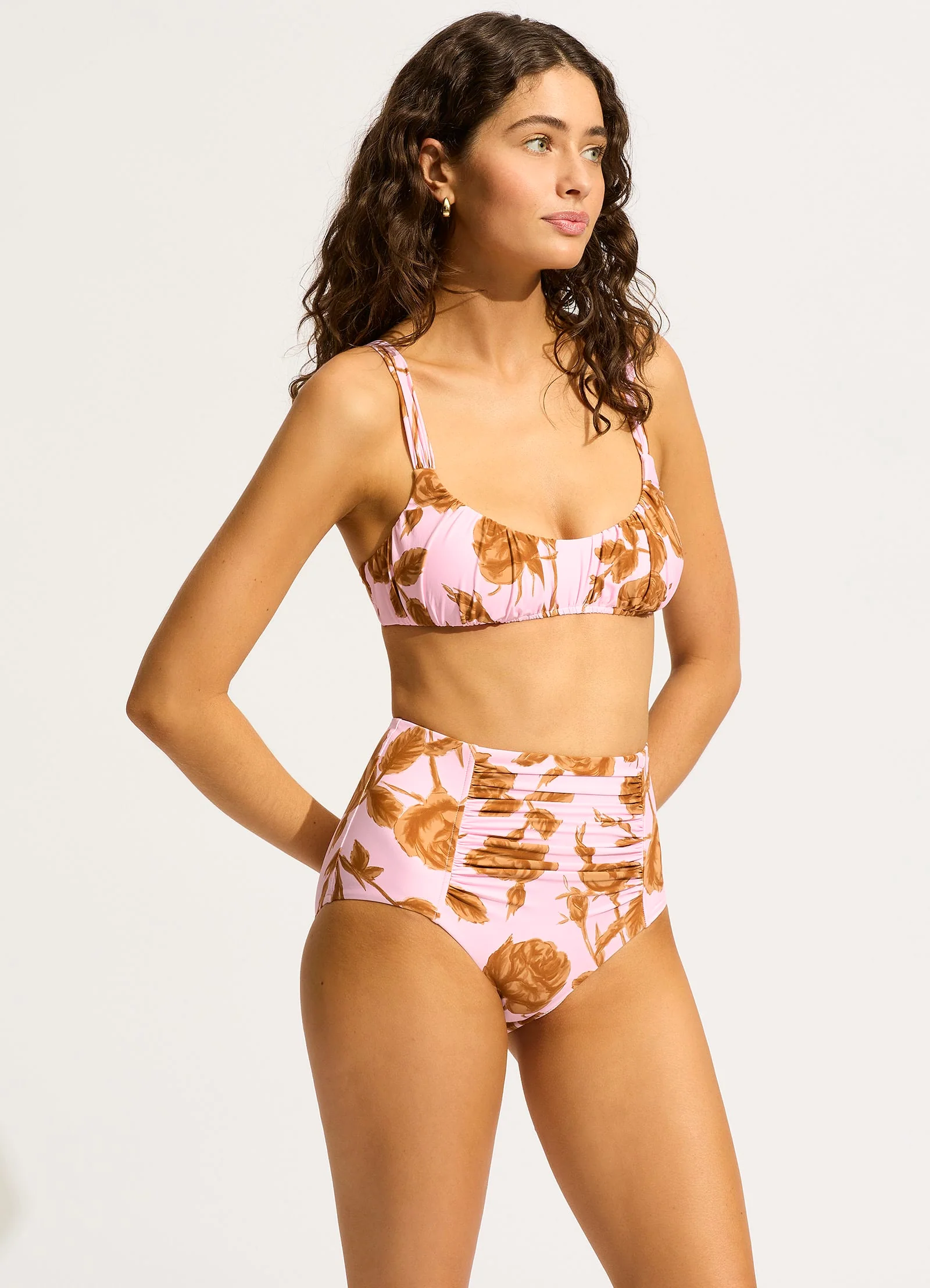 Rococo Ruched Bikini Bralette - Blossom - Image 3