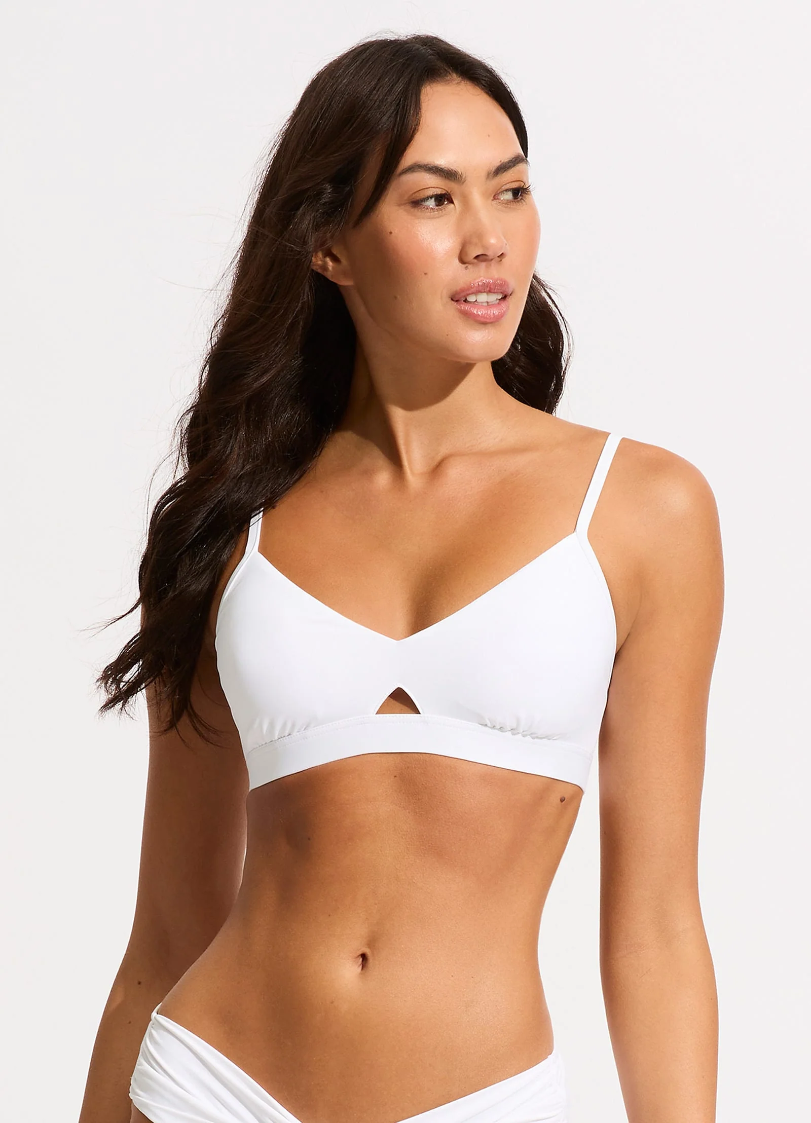 Seafolly Collective Hybrid Bralette - White - Image 2