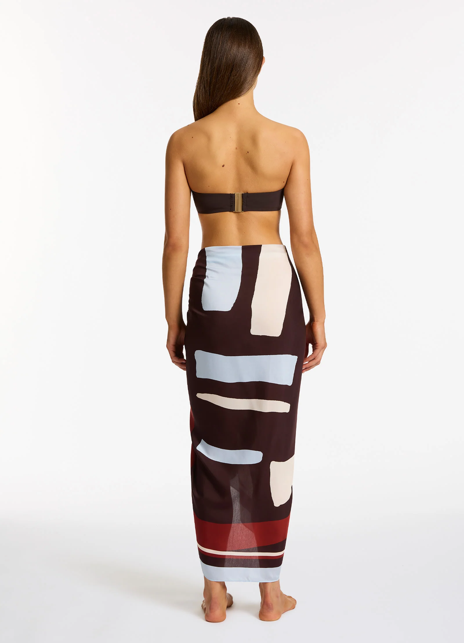 Zarla Long Sarong  - Ruby - Image 2